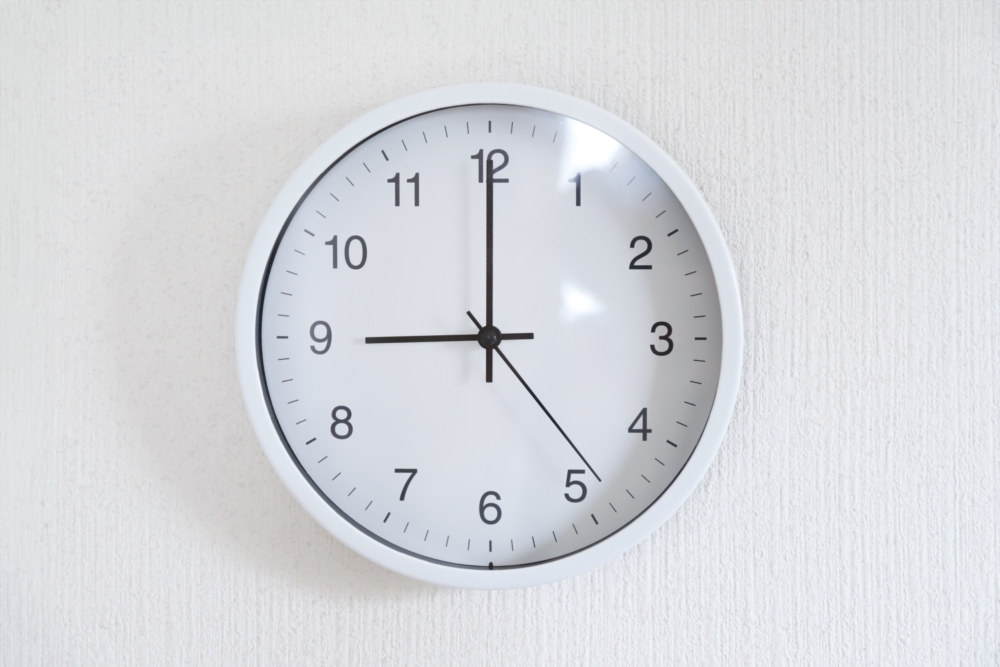 数時間放置して解消を待つ