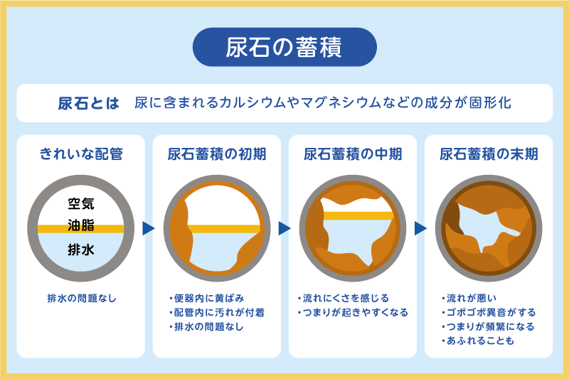 トイレつまりの原因「尿石」とは