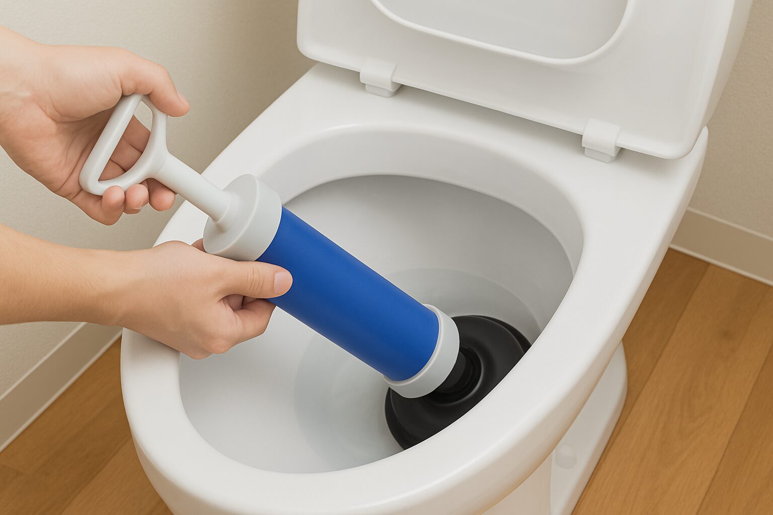 トイレつまりは真空式パイプクリーナーで解決！正しい使用方法を解説