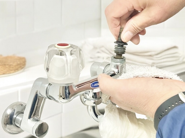応急処置後の水漏れ対応