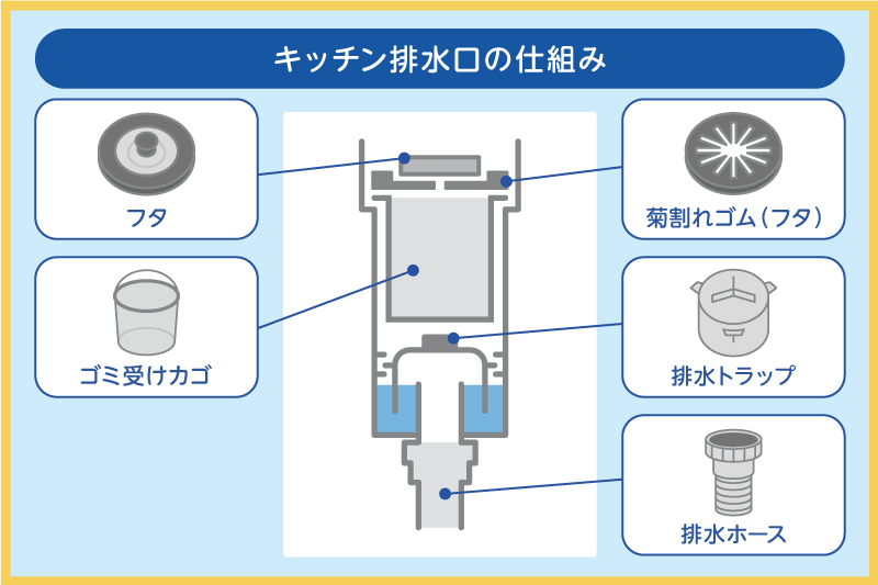 キッチン排水口の仕組み