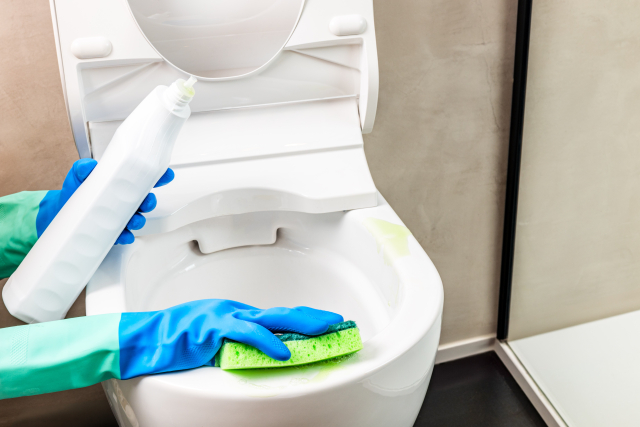 100均アイテムでもトイレの尿石は落とせる!