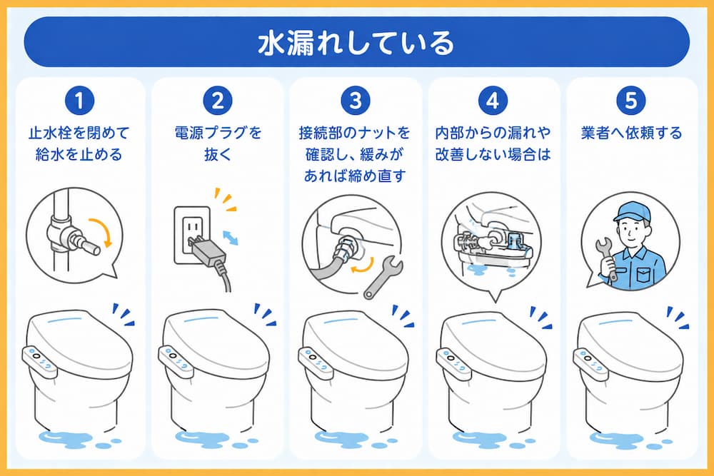 水漏れしている