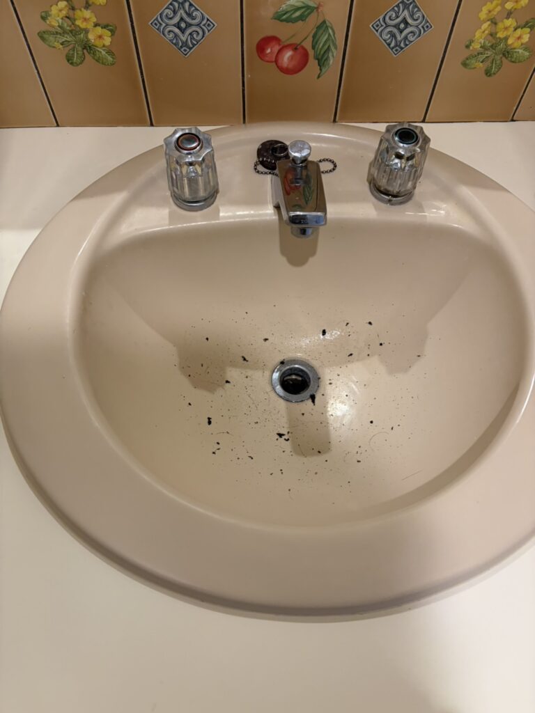 【横浜市青葉区】洗面所のつまりをローポンプで解消
