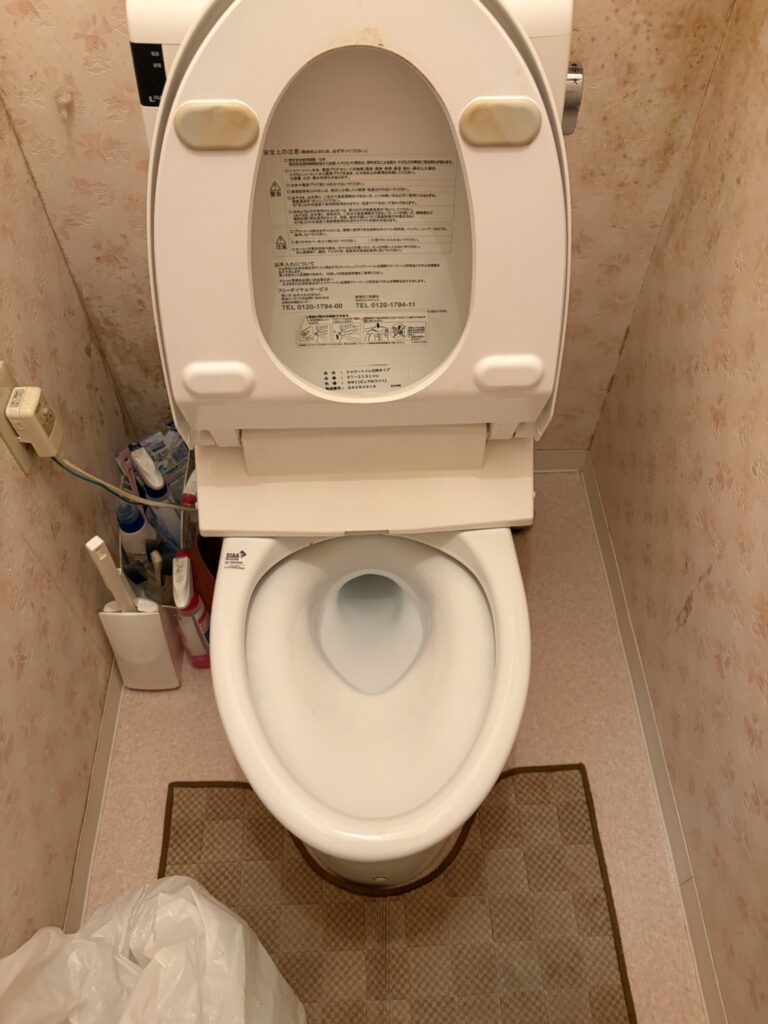 【横浜市南区】トイレのつまりをローポンプで解消